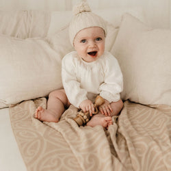Bo & Ko Mohimohi Woven Pēpi Blanket