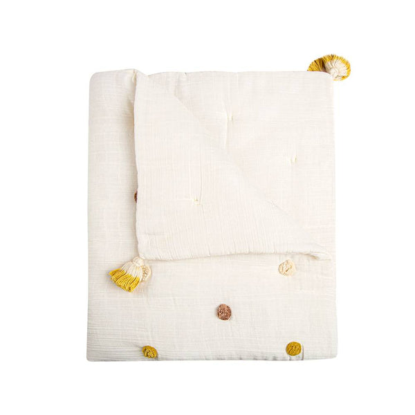 Crane Pom Pom Quilt