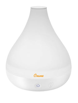 Crane Cool Mist Humidifier + Aroma Diffuser - White