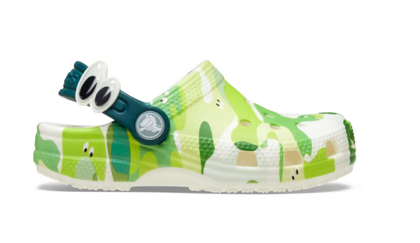 Crocs Classic Glow Slime Monsters Clogs- Glow Green