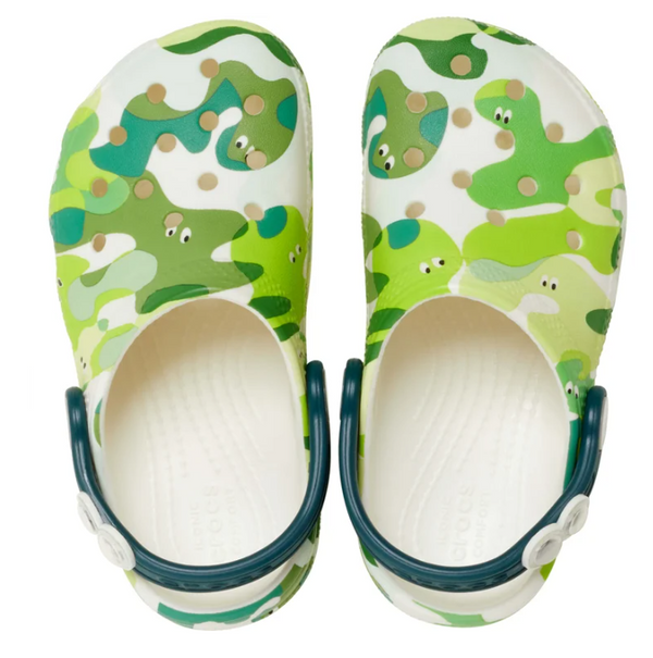 Crocs Classic Glow Slime Monsters Clogs- Glow Green