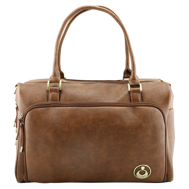 Isoki Double Zip Satchel - Redwood