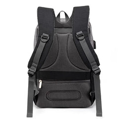 LUXE Baby Nappy Backpack and Change Mat Black / Grey