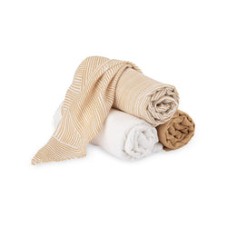 Little Linen Company Little Bamboo Muslin Wrap 3 pk