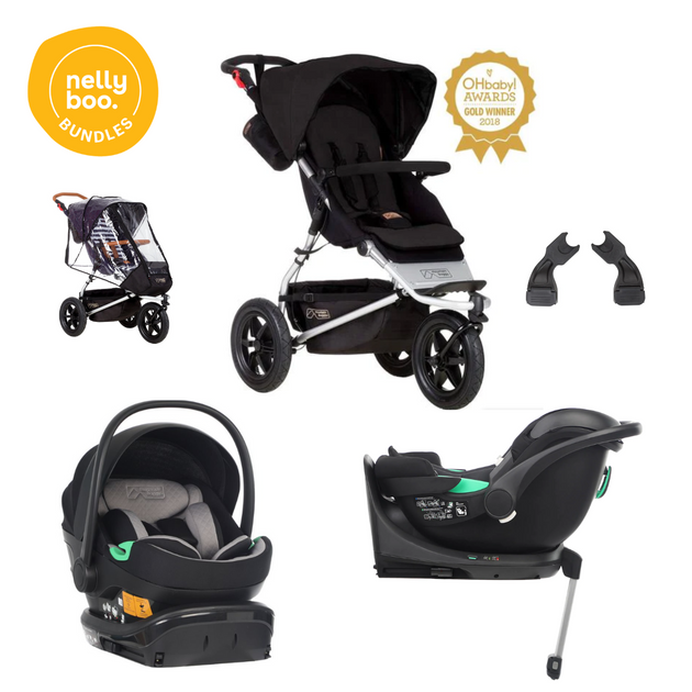 Mountain Buggy Urban Jungle™ Basics Bundle with all NEW 2025 Protect Swivel car seat and Base
