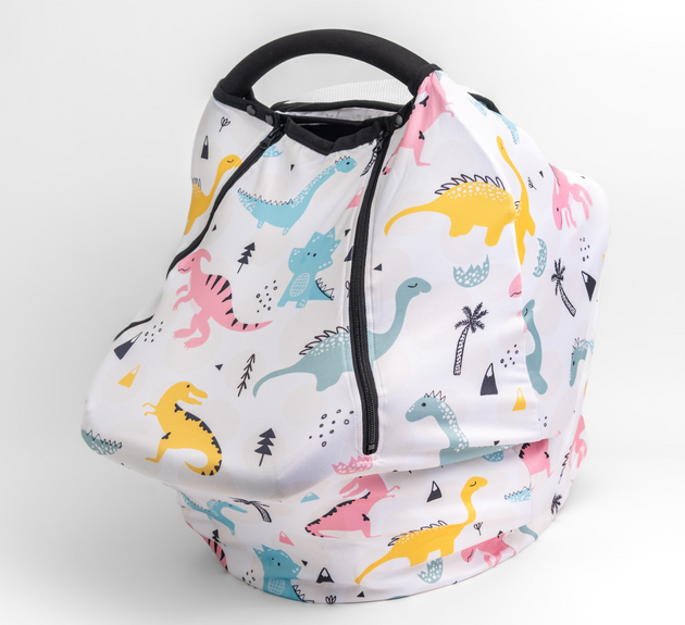 Nelly Boo Capsule Cover - All Seasons with Insect Net in Dino Baby