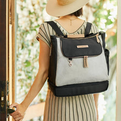 Petunia Pickle Bottom Pivot Backpack - Sand / Black