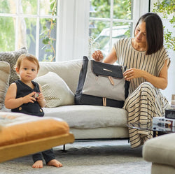 Petunia Pickle Bottom Pivot Backpack - Sand / Black