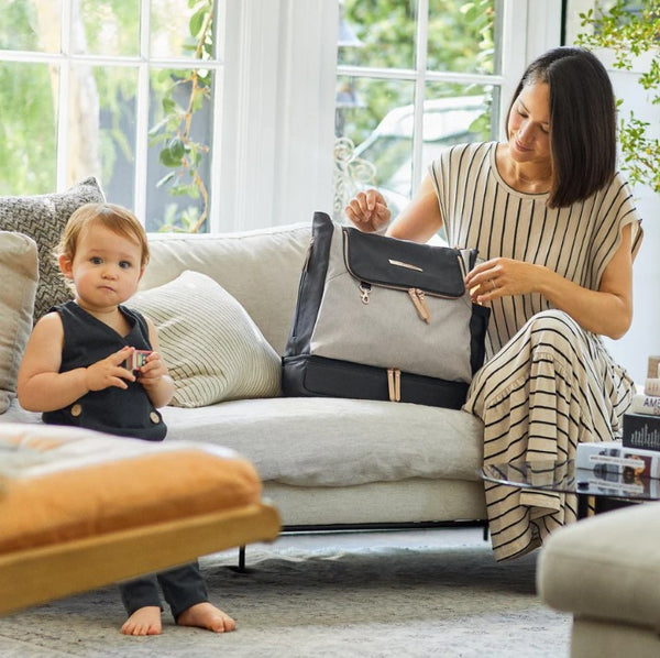 Petunia Pickle Bottom Pivot Backpack - Sand / Black