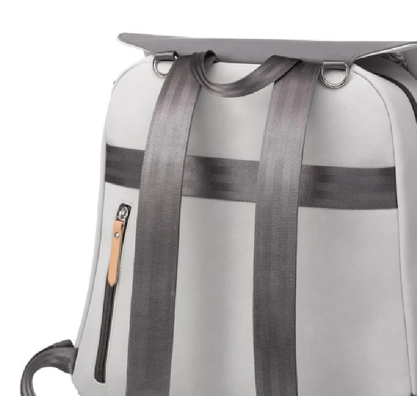 Petunia Pickle Bottom Meta Backpack in Grey Pearl Nubuck Leatherette