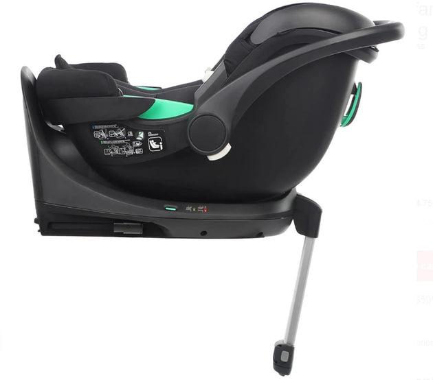 Phil &Teds alpha™ i-Size infant car seat (2023+) including isofix base.