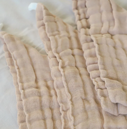Fibre for Good 5 Pack Baby Wipes- Muslin (Brown)