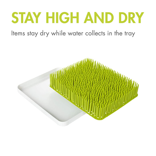 Boon Lawn Countertop Drying Rack (Green/White)