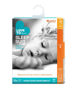 Love to Dream Sleep Suit 1.0 Tog - White