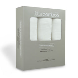 Little Linen Company Little Bamboo Muslin Wrap 3 pk