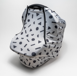 Nelly Boo Capsule Cover - All Seasons with Insect Net in Confetti White