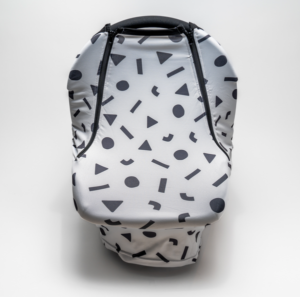Nelly Boo Capsule Cover - All Seasons with Insect Net in Confetti White