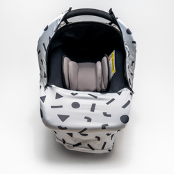 Nelly Boo Capsule Cover - All Seasons with Insect Net in Confetti White
