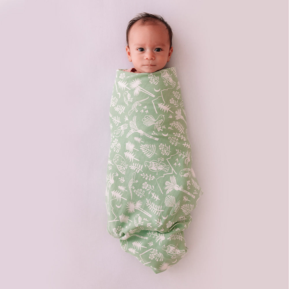Merino top swaddle blanket