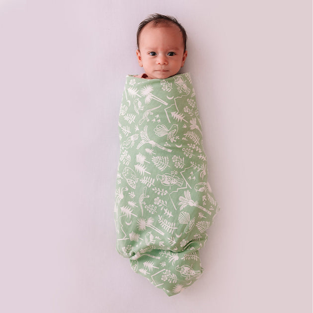 Woolbabe Merino/Organic Cotton Swaddle/Blanket