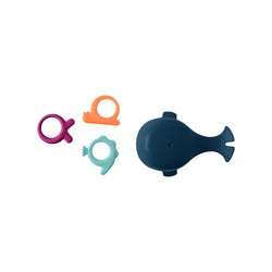 Boon Chomp Hungry Whale Bath Toy - Navy
