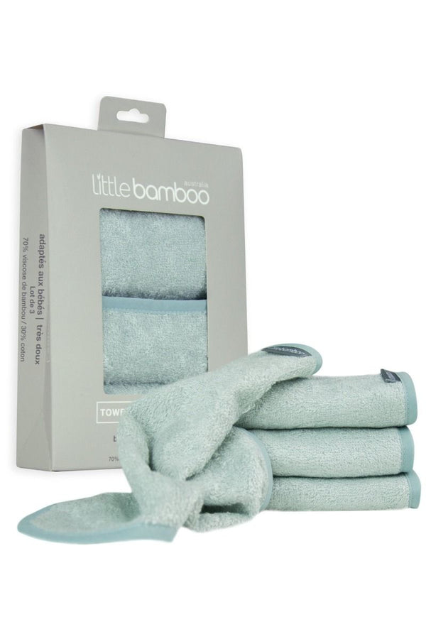 Little Linen Company Little Bamboo Towelling Washer 3pk