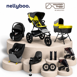 Mountain Buggy Terrain™ V4 Ultimate Bundle with maxi Cosi Slide Tech Capsule, Base and Car Seat