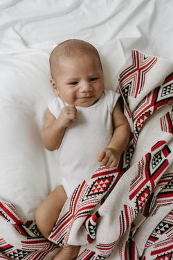 Hawaiiki Pēpi Tino Niho 100% Knitted Cotton Blanket