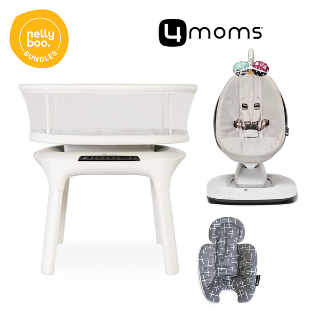 4 Moms MamaRoo sleep® bassinet and Multi-Motion Baby Swing™ Bundle