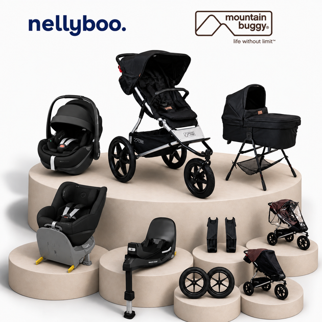 Mountain Buggy Terrain™ V4 Ultimate Bundle with maxi Cosi Slide Tech Capsule, Base and Car Seat