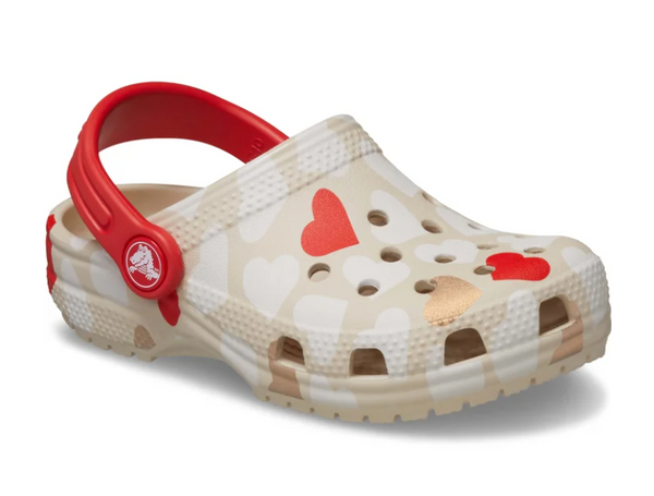 Crocs Classic Heart Print Clog