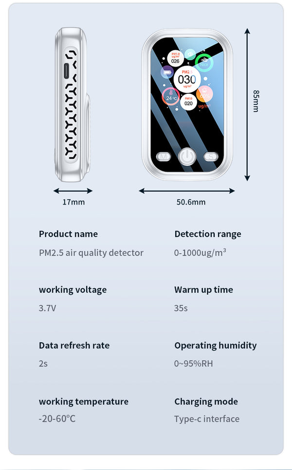 The MINI Portable baby Air Quality Monitor