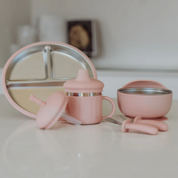Ease Baby Complete Baby Stainless Steel Dinnerware Bundle