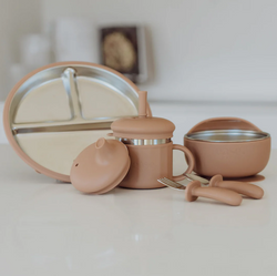 Ease Baby Complete Baby Stainless Steel Dinnerware Bundle