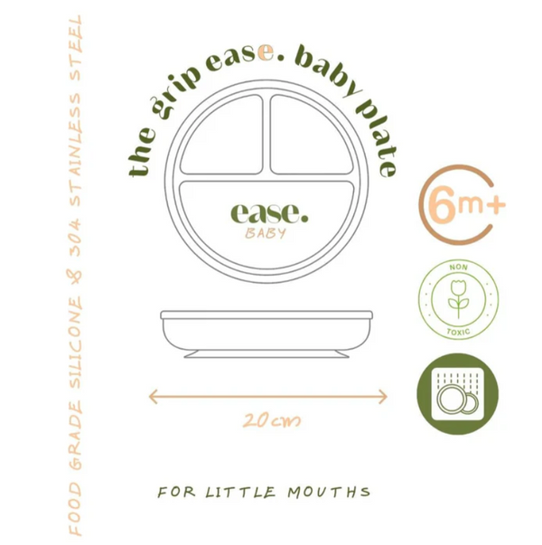 Ease Baby the Grip Stainless Steel Plate