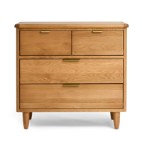Natural Oak / Brass Pulls