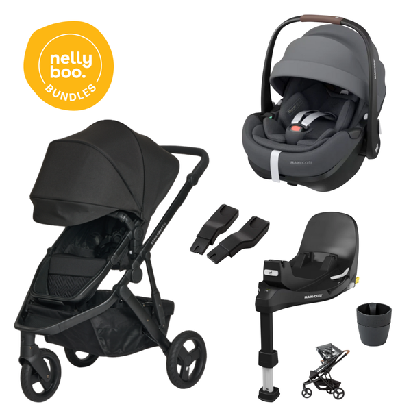 Edwards & Co Oscar Nu Basics Bundle with Maxi Cosi Slide Tech Capsule & Base