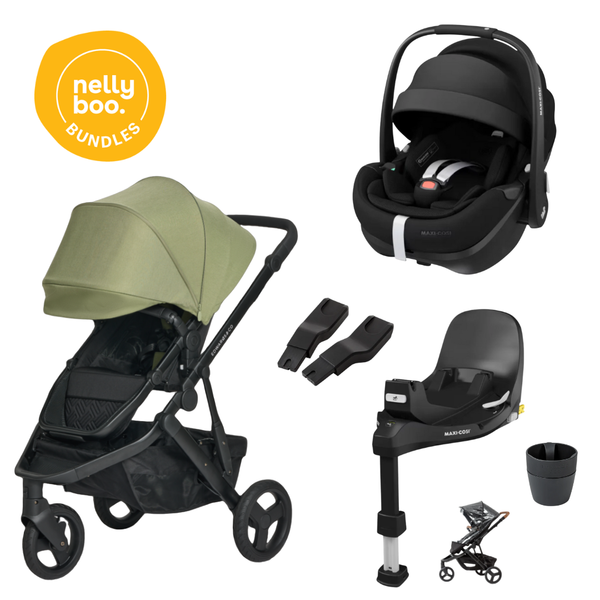 Edwards & Co Oscar Nu Basics Bundle with Maxi Cosi Slide Tech Capsule & Base