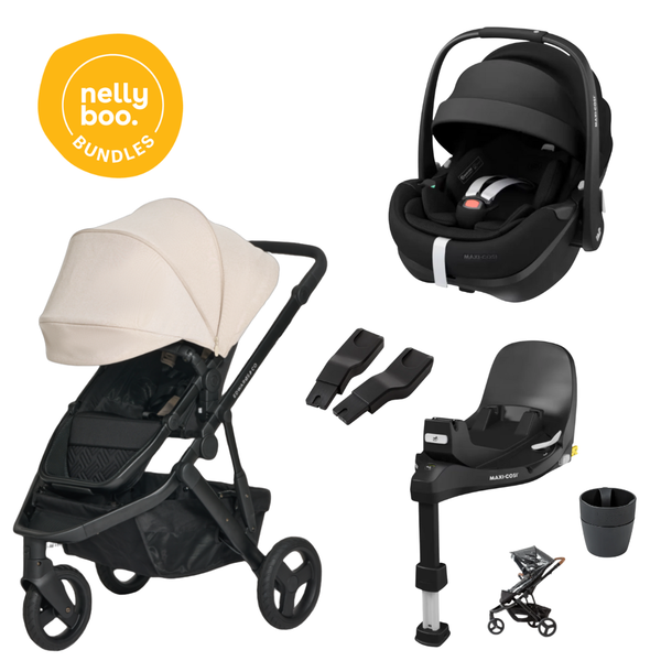 Edwards & Co Oscar Nu Basics Bundle with Maxi Cosi Slide Tech Capsule & Base