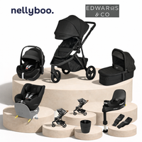 Black Pram With Black Seats