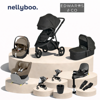 Black Pram with Truffle Seats