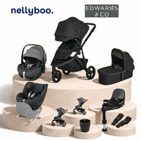 Black Pram with Graphite Seats