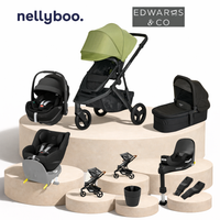 Fern Pram with Black Seats