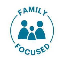 Family focused badge