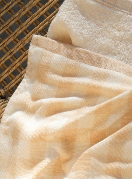 Fibre For Good Bath Towel - Check Pattern
