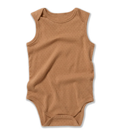 Fibre For Good Pointelle Sleeveless Body Suit