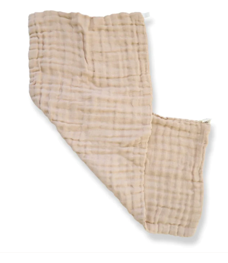 Fibre for Good Burp Cloth  2 Pack - Brown