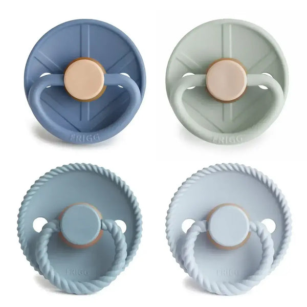 Frigg 4-Pack Pacifiers-Round Latex