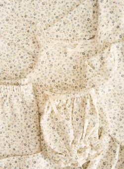 Jamie Kay Organic Cotton Long Sleeve Top- Dainty Egret Blues