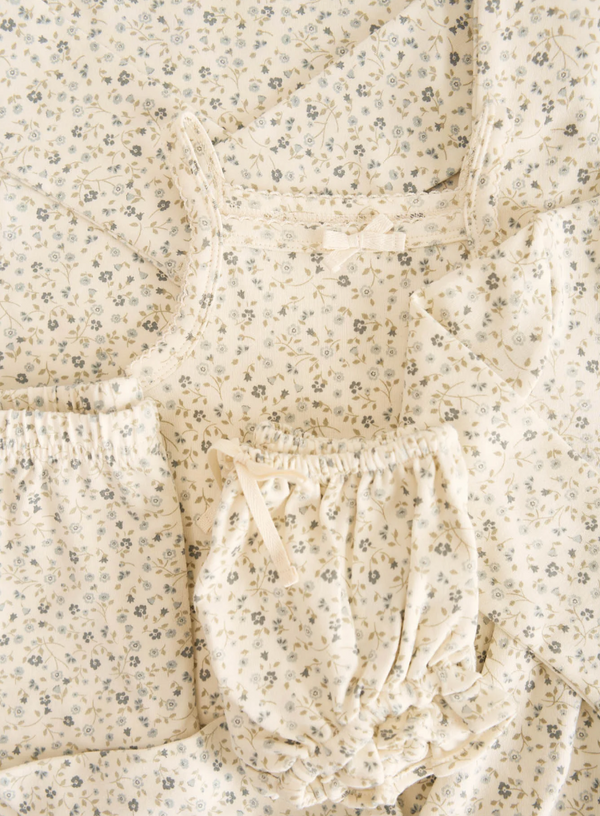 Jamie Kay Organic Cotton Long Sleeve Top- Dainty Egret Blues